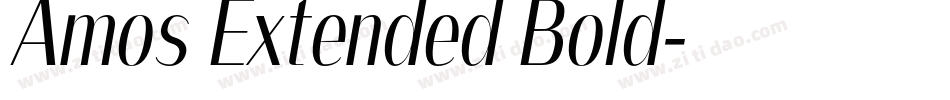 Amos Extended Bold字体转换